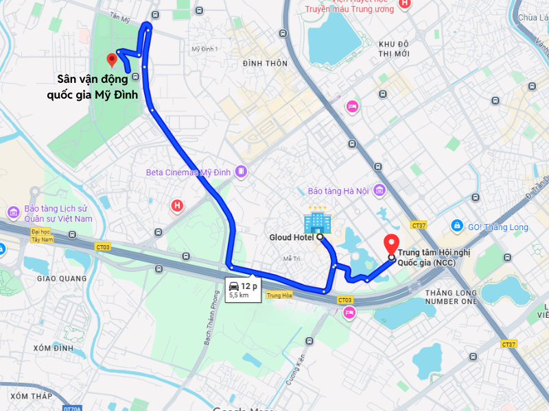 Gloud Hotel tại Mỹ Đình